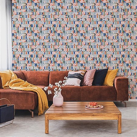 Papel de Parede Leyla - Geométrico - 81647 - Vinílico