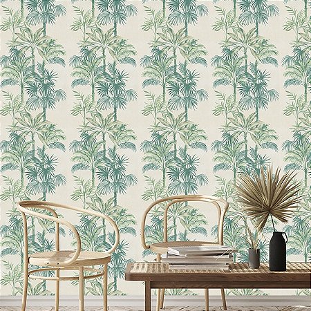 Papel de Parede Leyla - Folhas e Flores  - 82456 - Vinílico