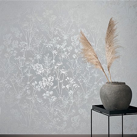 Papel de Parede Leyla - Folhas e Flores  - 82462 - Vinílico