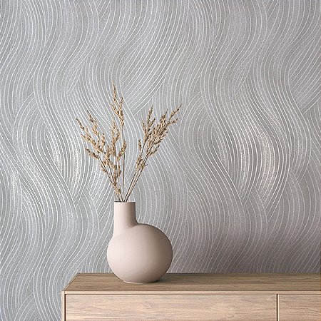 Papel de Parede Leyla - Ondas  - 82474 - Vinílico