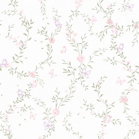 Papel de Parede Era uma vez - Folhas e Flores - 600014 - Vinílico