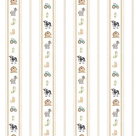 Papel de Parede Era uma vez - Listrado - 89846 - Vinílico