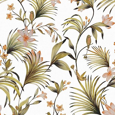 Papel de Parede Flora - Folhas e Flores - 84391 - Vinílico