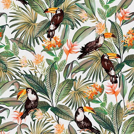 Papel de Parede Flora - Folhas e Flores - 84865 - Vinílico