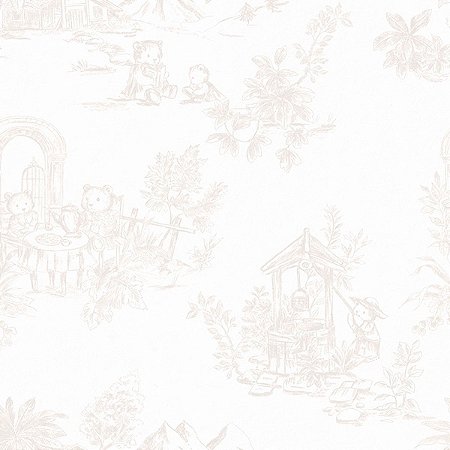 Papel de Parede Provence - Toile de Jouy - 85473 - Vinílico