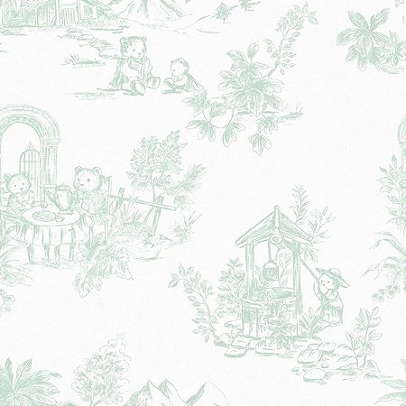 Papel de Parede Provence - Toile de Jouy - 85534 - Vinílico