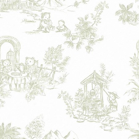 Papel de Parede Provence - Toile de Jouy - 85596 - Vinílico
