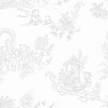 Papel de Parede Provence - Toile de Jouy - 85800 - Vinílico