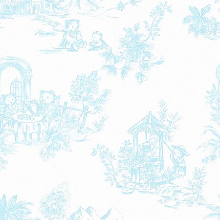 Papel de Parede Provence - Toile de Jouy - 85817 - Vinílico