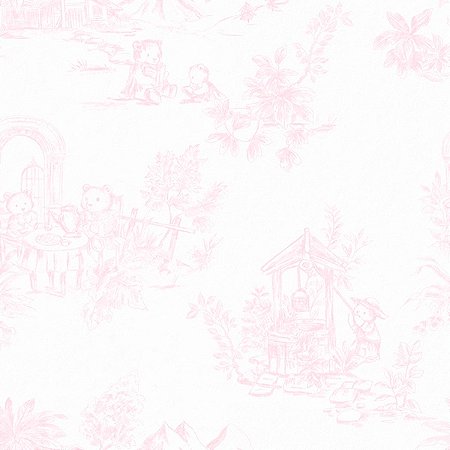 Papel de Parede Provence - Toile de Jouy - 86098 - Vinílico