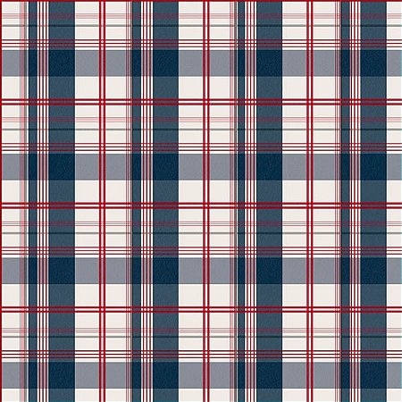 Papel de Parede Tartan - Xadrez - 88740 - Vinílico