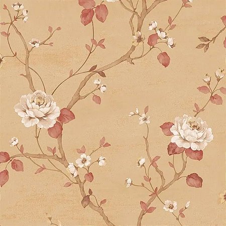Papel de Parede Palazzo 2 - Folhas e Flores - G67604 - Vinílico