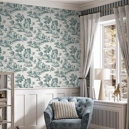 Papel de Parede Goya Collection - Toile de Jouy - 3858-1 - Vinílico