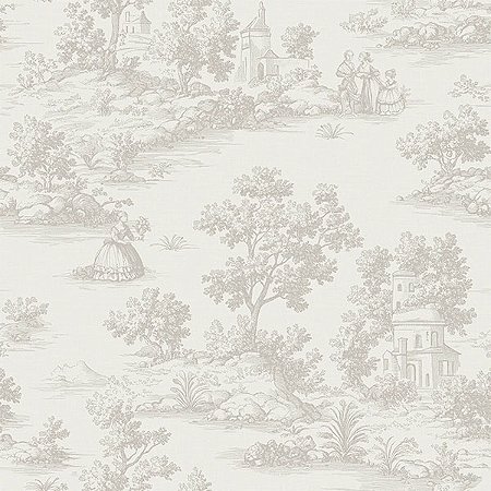 Papel de Parede Goya Collection - Toile de Jouy - 3858-2 - Vinílico