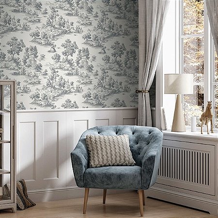 Papel de Parede Goya Collection - Toile de Jouy - 3858-6 - Vinílico