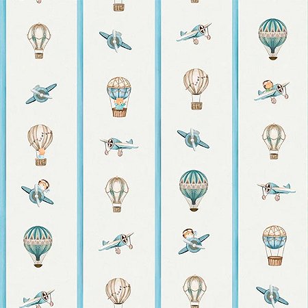 Papel de Parede Bambine - Listrado - BA0009 - Non-Woven (TNT)