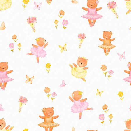 Papel de Parede Bambine - Infantil - BA0029 - Non-Woven (TNT)