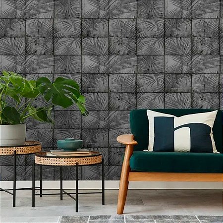 Papel de Parede Le Jardin - Folhas e Flores - M68909 - Non-Woven (TNT)