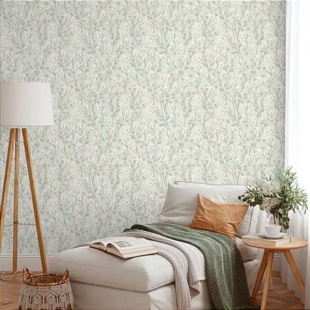 Papel de Parede Le Jardin - Folhas e Flores - M88014 - Non-Woven (TNT)