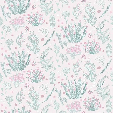 Papel de Parede Petit - Folhas e Flores - A90603 - Non-Woven (TNT)