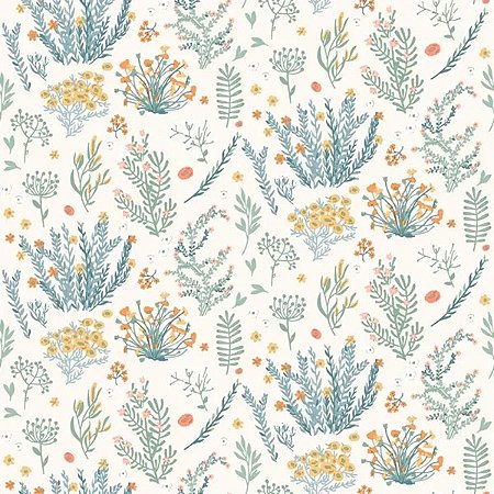 Papel de Parede Petit - Folhas e Flores - A90610 - Non-Woven (TNT)