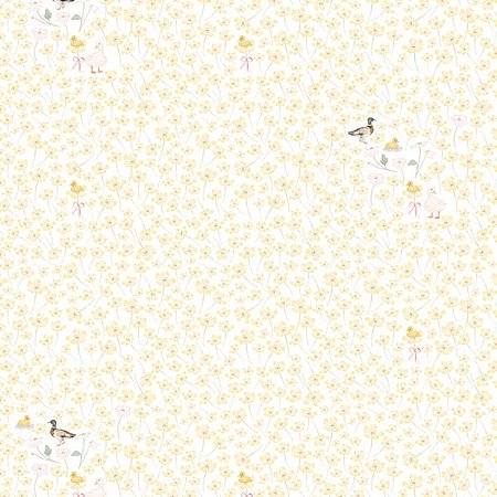 Papel de Parede Passeio no Campo - Folhas e Flores - 602322 - Vinílico