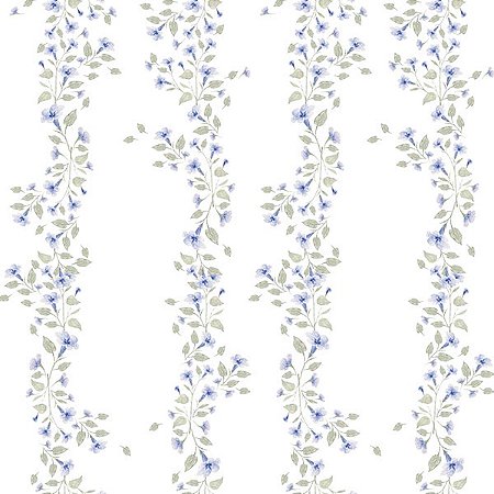 Papel de Parede Passeio no Campo - Folhas e Flores - 602384 - Vinílico