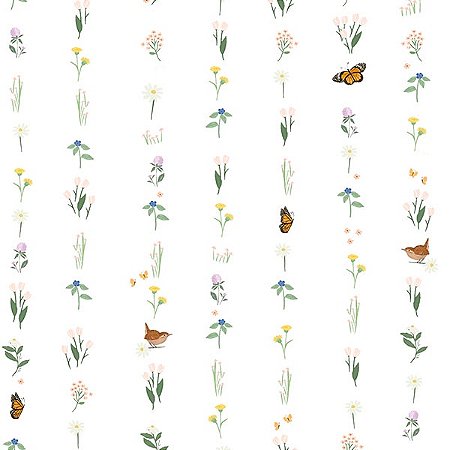 Papel de Parede Passeio no Campo - Listrado - 602537 - Vinílico