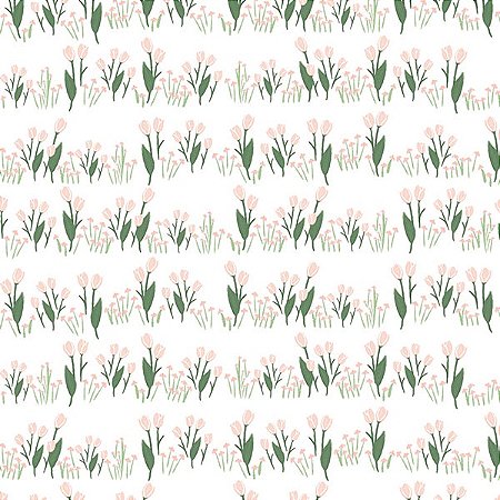 Papel de Parede Passeio no Campo - Folhas e Flores - 602544 - Vinílico