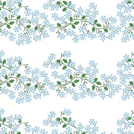 Papel de Parede Passeio no Campo - Folhas e Flores - 602650 - Vinílico