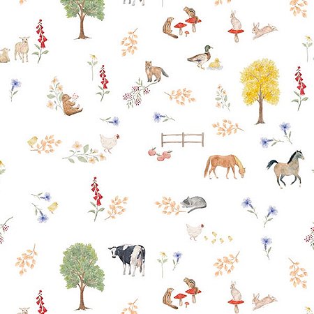 Papel de Parede Passeio no Campo - Infantil - 602681 - Vinílico