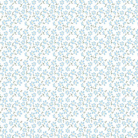 Papel de Parede Passeio no Campo - Folhas e Flores - 602711 - Vinílico