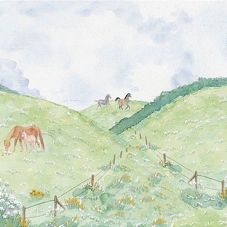 Papel de Parede Passeio no Campo - Infantil - 602766 - Vinílico