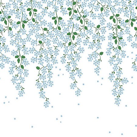 Papel de Parede Passeio no Campo - Folhas e Flores - 602797 - Vinílico