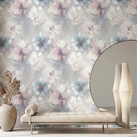 Papel de Parede Rocca - Folhas e Flores - ROC-WKVE3002 - Non-Woven (TNT) - Vinílico