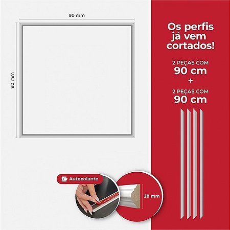 Kit Boiserie - Boiserie - 90x90 - Poliuretano
