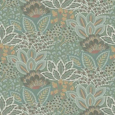 Papel de Parede Alta Gamma Zen - Folhas e Flores  - 26316 - Vinílico