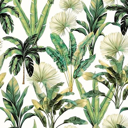 Papel de Parede Refúgio - Folhas e Flores - 4500 - Vinílico