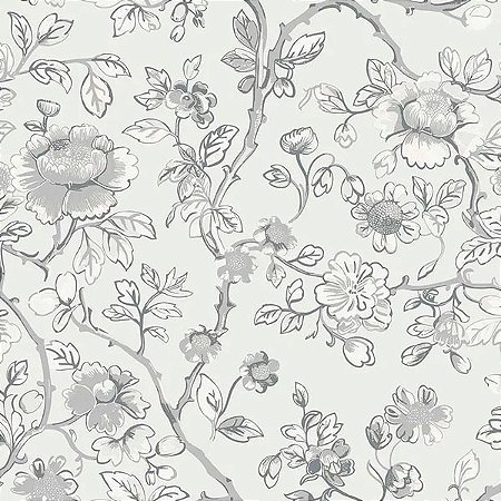Papel de Parede Refúgio - Folhas e Flores - 4506 - Vinílico