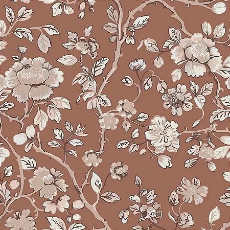 Papel de Parede Refúgio - Folhas e Flores - 4507 - Vinílico