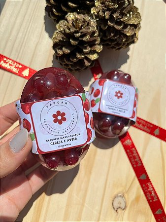 Sabonete massageador - Cereja e Avelã