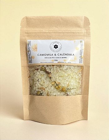 Sais para banho e escalda pés - Camomila e Calêndula