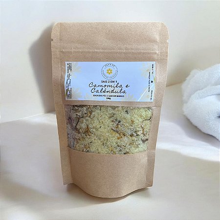 Sais 2 em 1 (Banho e escalda pés) - Camomila e Calêndula