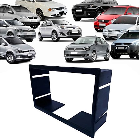 Moldura Multimídia Central DVD 2din Golf Polo Fox Crossfox Spacefox Bora Ecosport Fiesta Padrão Chinês