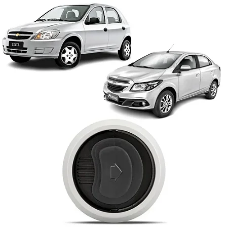 Grade Difusor Saída De Ar Aro Prata Prisma Celta 2006 A 2015