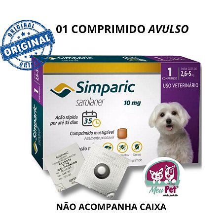 Simparic 2,5 A 5 Kg - 01 Comprimido