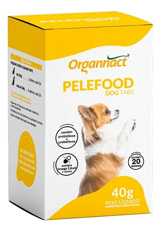 Suplemento Vitamínico Organnact Pelefood Dog tabs 40 g
