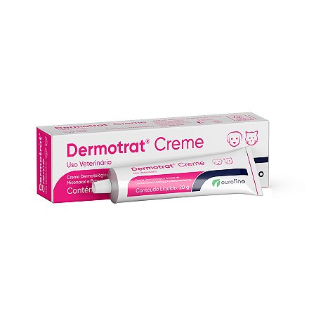 Dermotrat Creme 20g Antifúngico Cães Gatos Ourofino