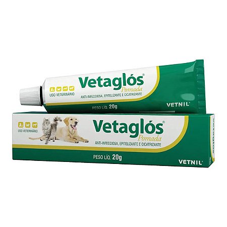 Vetaglos Pomada Cicatrizante Vetnil 20g