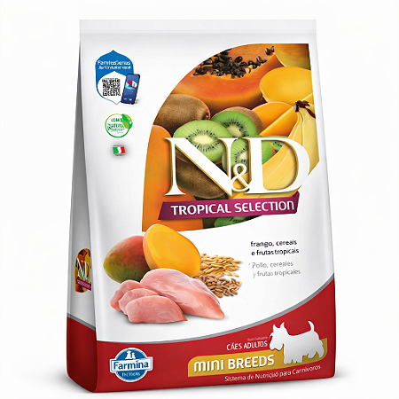Ração N&D Canine Tropical Adulto Mini Frango 2 + 05Kg